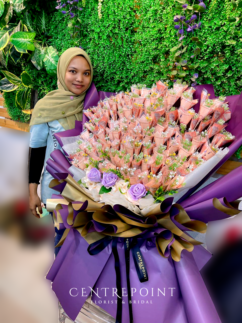 Giant Cash Note Bouquet (RM 500.00)