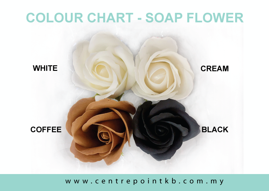 Grade AA Soap Flower Head Base (50pcs/Box) + Flower Stick (50pcs) 【Optional】