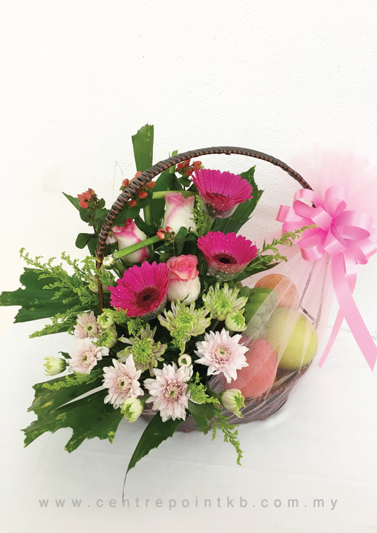 Fruit & Flower Basket 12 (RM 80.00)