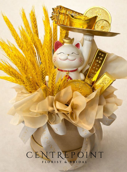 WHEAT GRASS Opening Box - PREMIUM FORTUNE CAT 010 (RM 180.00)