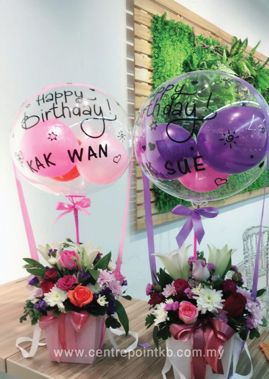 Love in the Air Flower Gift Box  (RM 150.00)