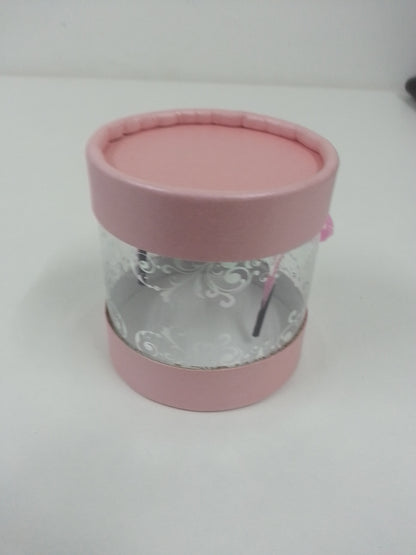 Round Transparent Paper Box (Colours) 25Box/Pkt