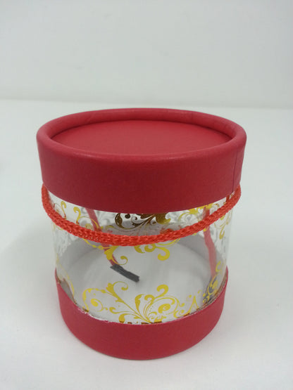 Round Transparent Paper Box (Colours) 25Box/Pkt