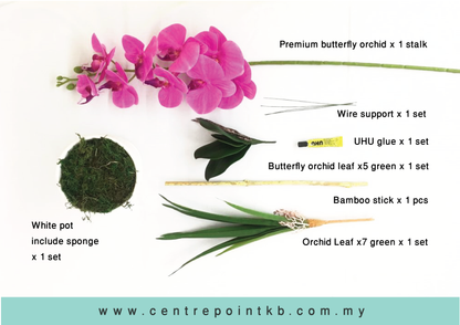 Package Mail Orchid Arrangement DIY 02