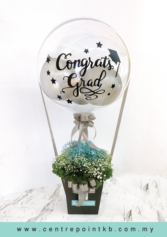 Baby Breath With Premium Giftbox + Confetti Balloon (RM 160.00)
