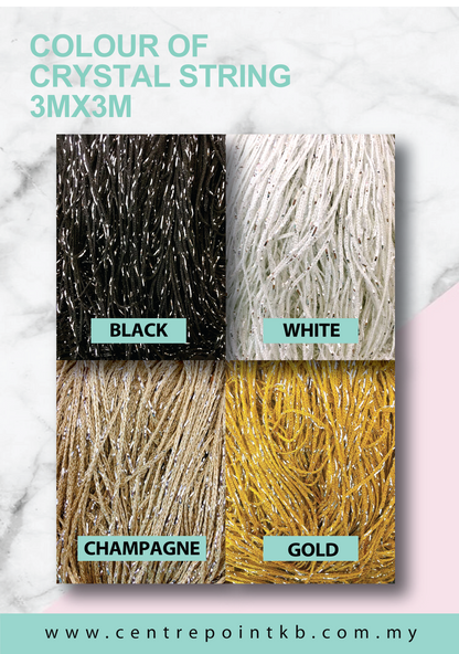 Crystal String 3Mx3M (Packs)