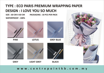 Eco Paris Premium Wrapping Paper (10 pcs /pkt)