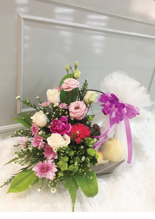 Fruit & Flower Basket 02 (RM 120.00)