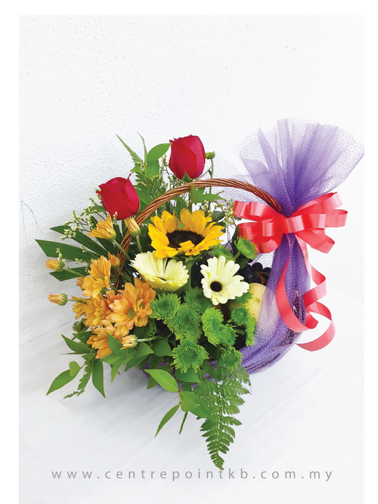 Fruit & Flower Basket 14 (RM 80.00)