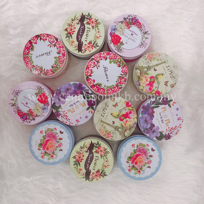 Round Aluminium Can With Design (Colours)
