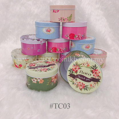 Round Aluminium Can With Design (Colours)
