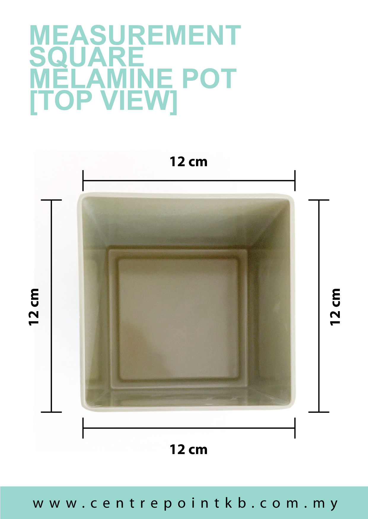 Square Melamine Pot (Pieces)