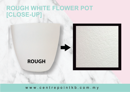 White Flower Pot B (Pieces)