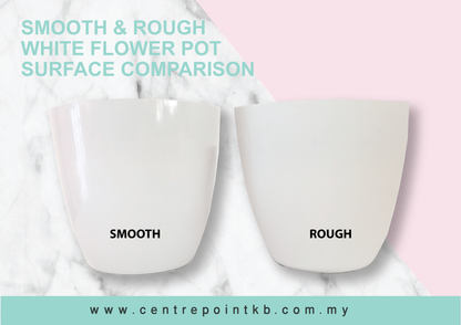 White Flower Pot B (Pieces)
