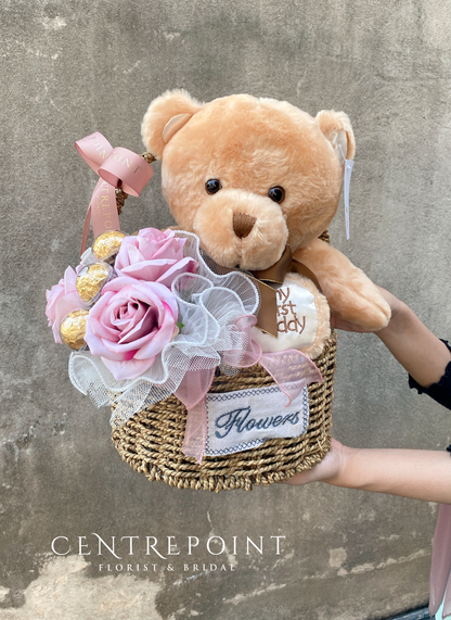 Teddy In Garden (RM 120.00)