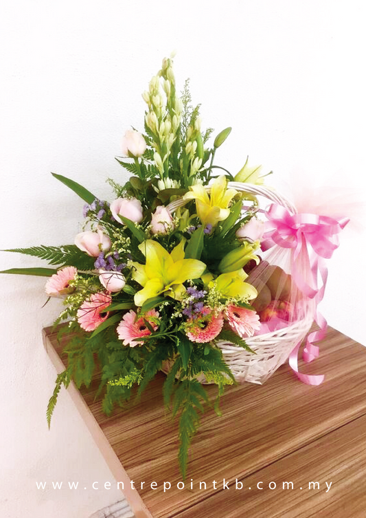 Fruit & Flower Basket 16 (RM 150.00)